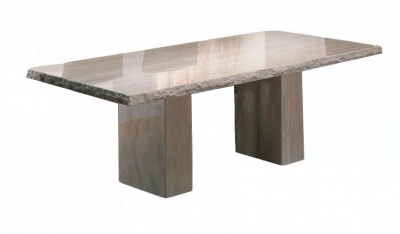Product photograph of Stone International Roma Chiseled Edge Marble Dining Table from Choice Furniture Superstore