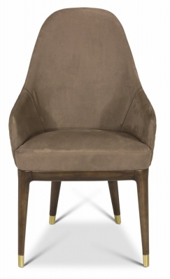 Product photograph of Stone International Sylvia Leather Dining Armchair from Choice Furniture Superstore