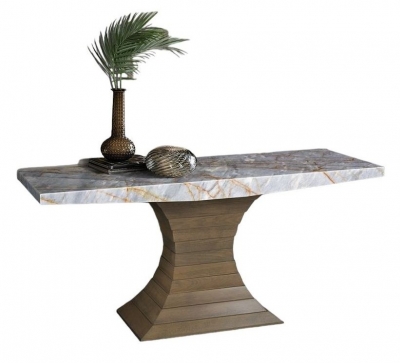 Product photograph of Stone International Opera Marble And Wood Console Table from Choice Furniture Superstore