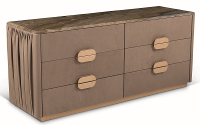 Product photograph of Stone International Marylin Marble Chest Of Drawer from Choice Furniture Superstore