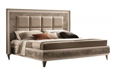 Image of Arredoclassic Ambra Italian Bed with Upholstered Headboard