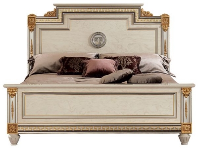 Image of Arredoclassic Liberty Ivory with Gold Italian Bed