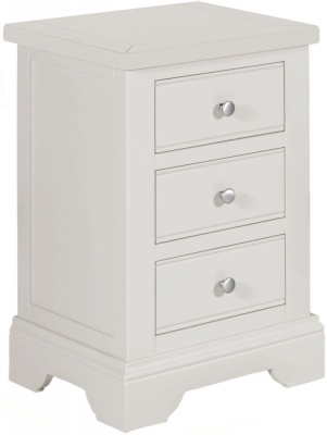 Product photograph of Berkeley Grey Painted 3 Drawer Bedside Cabinet from Choice Furniture Superstore