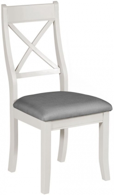 Image of Berkeley Grey Painted Bedroom Chair