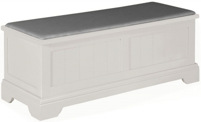 Product photograph of Berkeley Grey Painted Blanket Box from Choice Furniture Superstore