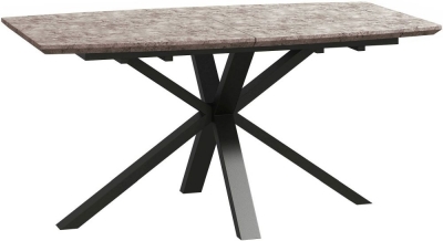 Product photograph of Tetro Concrete Effect 6-8 Seater Extending Dining Table from Choice Furniture Superstore