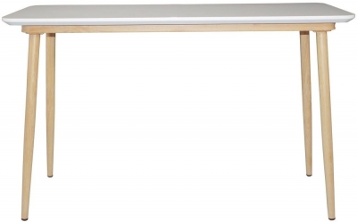 Product photograph of Portofino White And Oak Effect Console Table from Choice Furniture Superstore