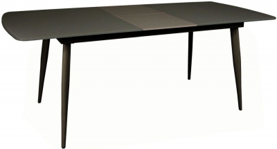 Product photograph of Riva Grey Glass 6-8 Seater Extending Dining Table from Choice Furniture Superstore