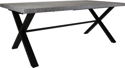 Image of Fusion Stone Effect Dining Table - 6 Seater
