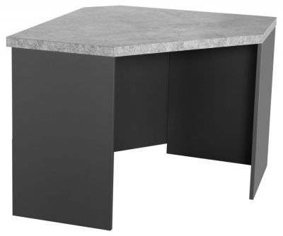 Product photograph of Fusion Stone Effect Corner Desk from Choice Furniture Superstore