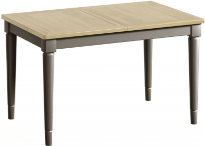 Product photograph of Harmony Grey Painted Pine 4-6 Seater Extending Dining Table from Choice Furniture Superstore