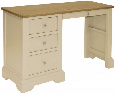 Product photograph of Harmony Cobblestone Painted Pedestal Dressing Table from Choice Furniture Superstore