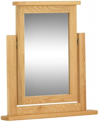 Product photograph of Portland Dressing Mirror - Comes In Oak Stone Painted Ivory White Painted from Choice Furniture Superstore