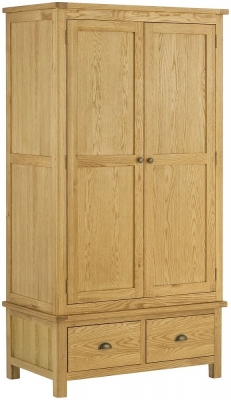 Product photograph of Portland Gents Wardrobe - Comes In Oak Stone Painted Ivory White Painted from Choice Furniture Superstore