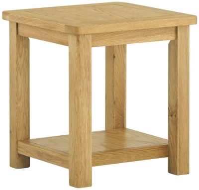 Product photograph of Portland Lamp Table - Comes In Oak And Stone Painted from Choice Furniture Superstore