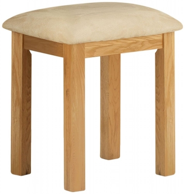 Product photograph of Portland Dressing Stool - Comes In Oak Stone Painted Ivory White Painted from Choice Furniture Superstore