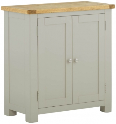 Product photograph of Portland Stone Painted 2 Door Hall Cabinet from Choice Furniture Superstore