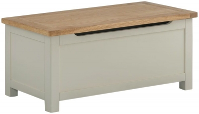 Product photograph of Portland Stone Painted Blanket Box from Choice Furniture Superstore