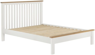 Portland Ivory White Painted Slatted Bed Comes In 3ft Single 4ft 6in Double And 5ft King Size Options