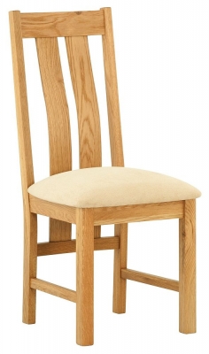 Product photograph of Portland Oak Dining Chair Sold In Pairs from Choice Furniture Superstore