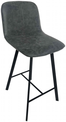 Product photograph of Tetro Grey Bar Stool Sold In Pairs from Choice Furniture Superstore