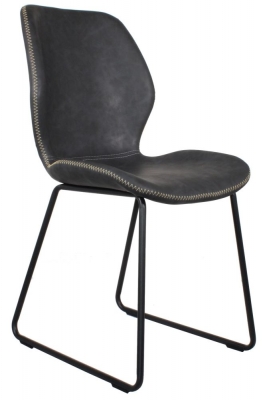 Product photograph of Callum Dark Grey Dining Chair Sold In Pairs from Choice Furniture Superstore