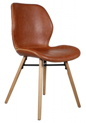 Durada Brown Leather Dining Chair (Sold in Pairs)