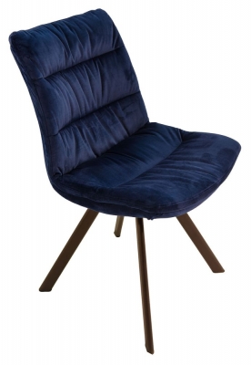 Product photograph of Paloma Royal Blue Dining Chair Sold In Pairs from Choice Furniture Superstore