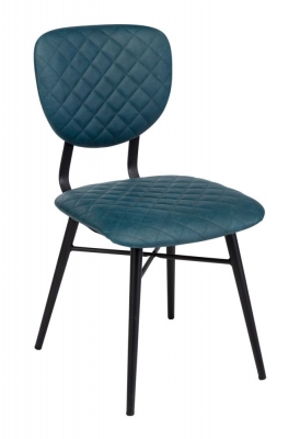 Product photograph of Ranger Vintage Blue Dining Chair Sold In Pairs from Choice Furniture Superstore