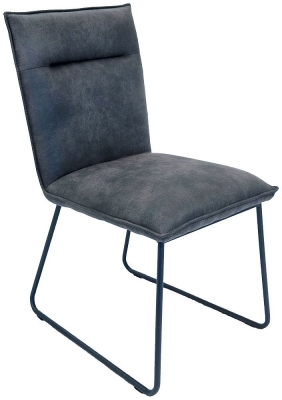 Product photograph of Set Of 2 Larson Grey Faux Leather Dining Chair from Choice Furniture Superstore