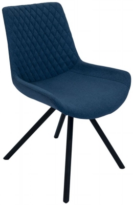 Product photograph of Sigma Mineral Blue Fabric Dining Chair Sold In Pairs from Choice Furniture Superstore