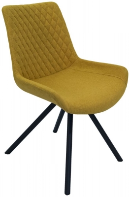 Product photograph of Sigma Saffron Fabric Dining Chair Sold In Pairs from Choice Furniture Superstore