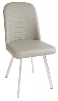 Product photograph of Set Of 2 Flux Cappuccino Faux Leather Dining Chair from Choice Furniture Superstore