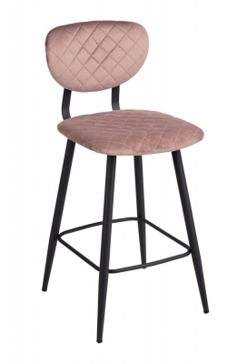 Product photograph of Ranger Dusk Velvet Fabric Bar Stool Sold In Pairs from Choice Furniture Superstore