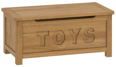 Product photograph of Portland Toy Box - Comes In Oak And Stone Painted Options from Choice Furniture Superstore