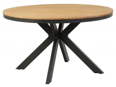 Image of Fusion Scandinavian Style Compact Round Dining Table - 4 Seater