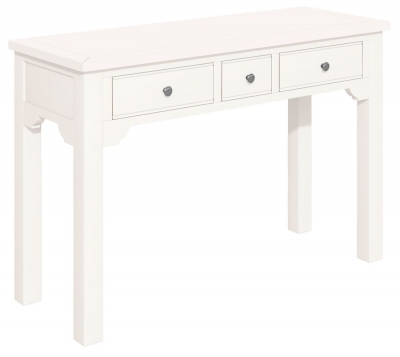 Product photograph of Lily White Painted Dressing Table With 3 Drawers from Choice Furniture Superstore
