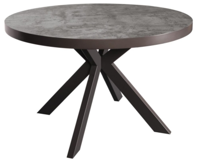 Image of Fusion Stone Effect Round Dining Table - 4 Seater