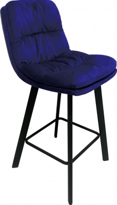 Product photograph of Paloma Royal Blue Velvet Bar Stool Sold In Pairs from Choice Furniture Superstore