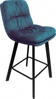 Product photograph of Paloma Teal Velvet Bar Stool Sold In Pairs from Choice Furniture Superstore