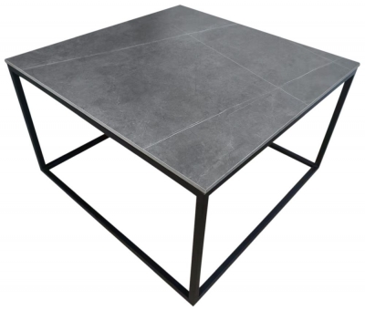 Zeus Grey Sintered Stone Square Coffee Table