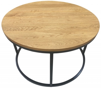 Product photograph of Trend Oak Round Coffee Table from Choice Furniture Superstore