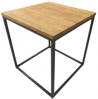Product photograph of Trend Oak Square Lamp Table from Choice Furniture Superstore
