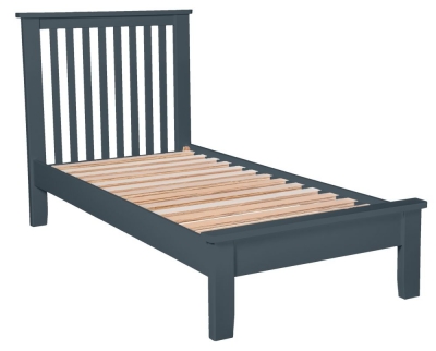 Product photograph of Henley Blue Painted Bed - Comes In 3ft Single 4ft 6in Single And 5ft King Size Options from Choice Furniture Superstore