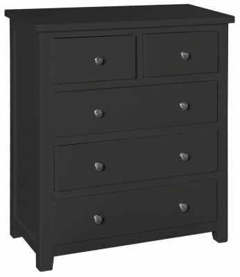 Product photograph of Henley Black 2 3 Drawer Chest from Choice Furniture Superstore