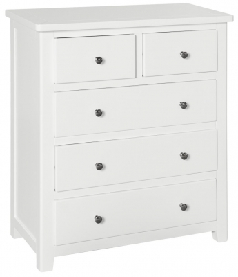 Product photograph of Henley Painted 2 3 Drawer Chest - Comes In White Blue And Charcoal Finish Options from Choice Furniture Superstore