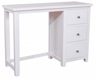 Product photograph of Henley Painted 3 Drawer Dressing Table - Comes In White Blue And Charcoal Finish Options from Choice Furniture Superstore