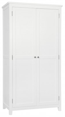 Product photograph of Henley Painted 2 Door Wardrobe - Comes In White Blue And Charcoal Finish Options from Choice Furniture Superstore