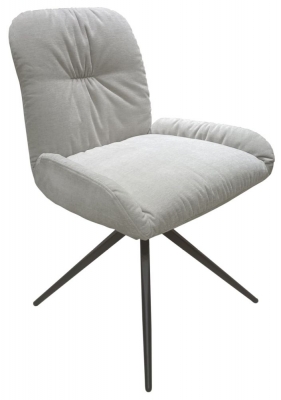Product photograph of Cairn Fabric Light Grey Dining Chair Sold In Pairs from Choice Furniture Superstore
