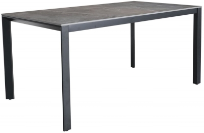 Product photograph of Milan Anthracite Ceramic Dining Table - 6 Seater from Choice Furniture Superstore
